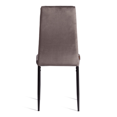 Стул Tetchair Easy mod. JSC02-1 металл, флок, 41 х 52 х 96 см, Dark grey темно-серый HLR24 / черный
