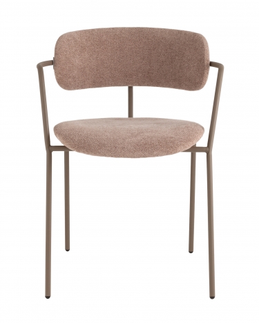 Стул Stool Group Дженни букле бежевый каркас бежево-серый