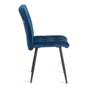 Стул обеденый Tetchair Medeo велюр, 47х56х89, Blue синий