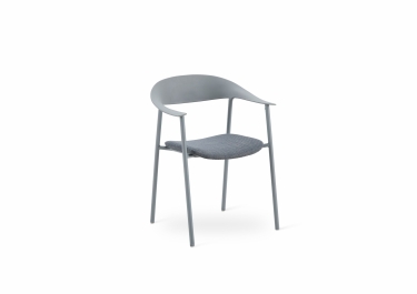 Стул Stool Group Eila с подушкой пластик серый