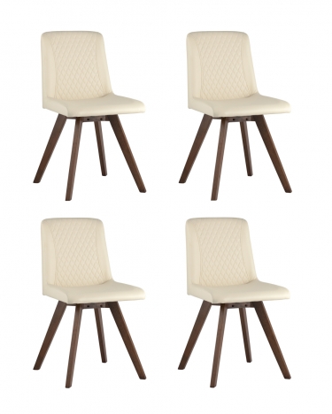 Комплект из четырех стульев Stool Group MARTA 4 PU Бежевый