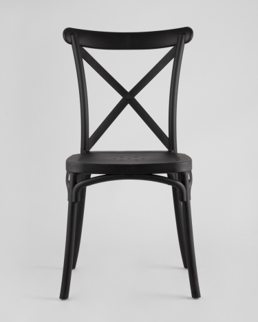 Стул пластиковый Stool Group Кроссбэк Черный
