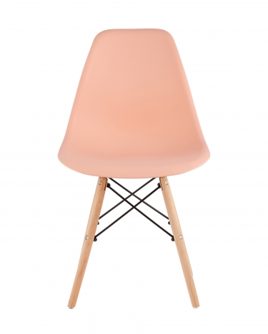 Стул Stool Group Eames Style DSW персиковый разборный каркас