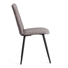Стул обеденный Tetchair Asti TREND, велюр, серый/черный, 29, 47х54х86 см