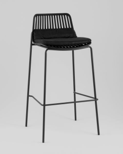 Стул барный Stool Group Louran с подушкой черный