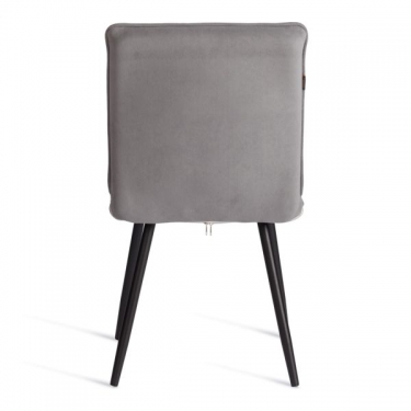 Стул обеденный Tetchair Sweet велюр, серый/черный, 29, 46х55х88