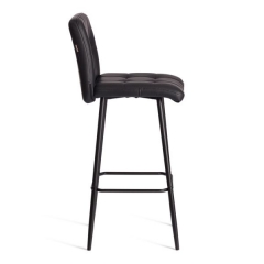 Барный стул Tetchair Medeo/Медео экокожа , черный, 45х56х113 см