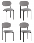 Стул Stool Group Бриф SN NEW велюр серый 4 шт