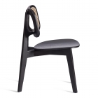 Стул Tetchair ODIN дерево вяз/ротанг, черный, 42х45х78 см
