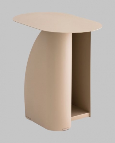 Журнальный столик Stool Group Yvaine металл бежевый