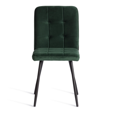 Стул обеденный Tetchair Medeo 2 шт. в упаковке LT, велюр, Deep Forest изумруд, 45х56х89 см