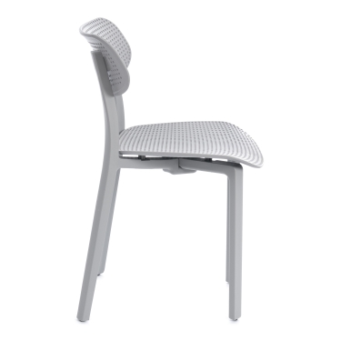 Стул Tetchair JOLLY mod. XRB-096-B2 пластик, серый grey, 46 х 50,5 х 78 см