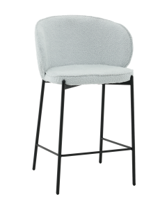 Стул полубарный Stool Group Тисдейл букле светло-голубой