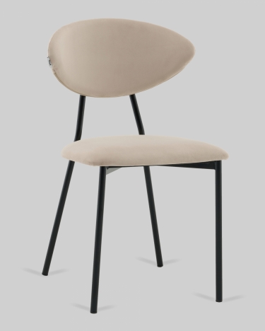 Стул обеденный Stool Group Квинси велюр кремовый