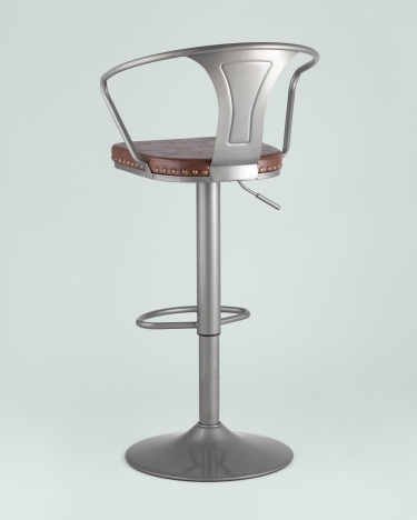 Стул барный Stool Group TOLIX ARMS SOFT Серебристый