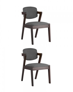 Комплект из двух стульев Stool Group VIVA 2 шт Темно-серый