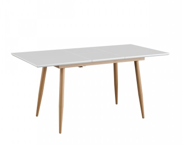 Стол обеденный Stool Group Стокгольм 120-160 Белый
