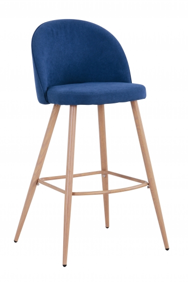 Барный стул Stool Group Лион Синий шенилл