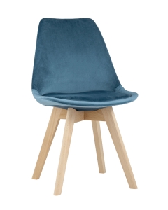 Стул обеденный Stool Group FRANKFURT велюр Синий