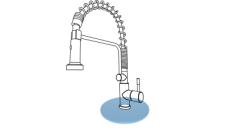 Подставка под кран Kit Kraken CIRCLE Kit Kraken ПодставкаПодКранCIRCLEBLU