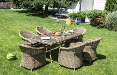 Обеденная группа 4sis Эспрессо EC6T-7-SET Соломенный