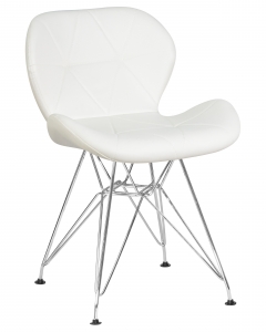 Стул обеденный DOBRIN DOBRIN BUTTERFLY CHROME Белый