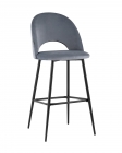 Стул барный Stool Group Меган Б велюр Серый