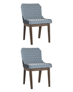 Комплект из двух стульев Stool Group NYMERIA 2 шт Синий