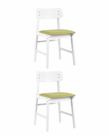 Комплект из двух стульев Stool Group ODEN WHITE 2 шт Оливковый