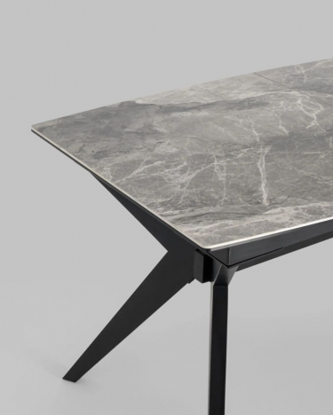 Стол обеденный Stool Group Аркада раскладной 160-210x90 Керамика темная
