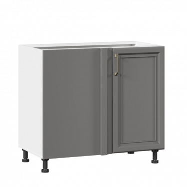 Тумба кухонная угловая 1000 Любимый дом Джелатто ЛД 241.090.000.096 Белый Оникс серый