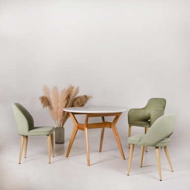 Кресло R-home Ledger Сканди Браун Темный Орех