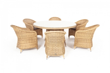 Обеденная группа плетеная 4sis Фредо FC4T-5-SET beige