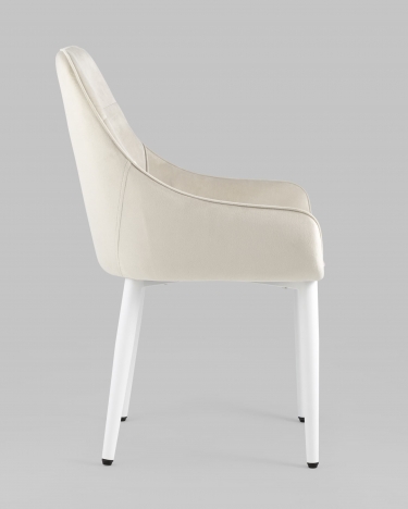 Стул Stool Group Диана white-black велюр Кремовый