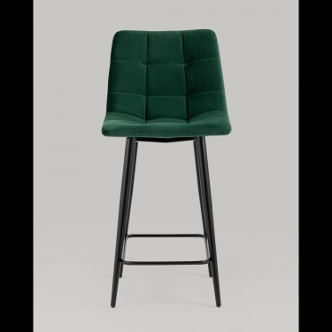 Стул полубарный Stool Group Джанго велюр Зеленый