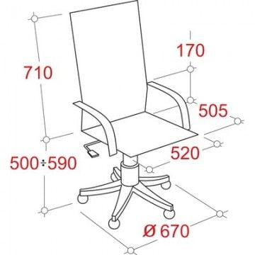 Кресло руководителя EasyChair EChair-524 299470 Черное