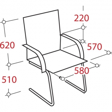 Конференц-кресло EasyChair EChair-515 VR Черное