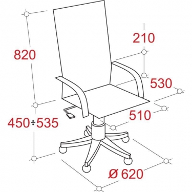 Кресло руководителя EasyChair Echair-528 ML 342967 Черное