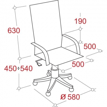 Кресло руководителя EasyChair Echair-534 TL 342970 Черное