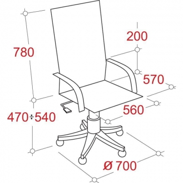 Кресло руководителя EasyChair Echair-545 ML 425118 Черное