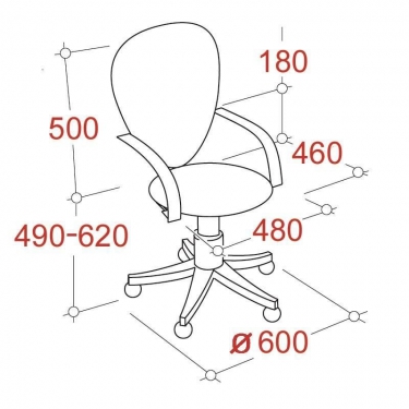 Кресло EasyChair EChair-222 PC 622256 Синее