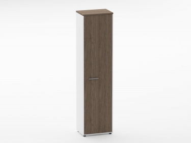 Шкаф для одежды 5 узкий Персона Грата Deka 10.23.302Пр Дуб Верцаска/Белый