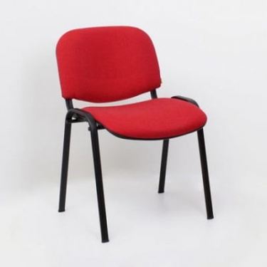 Стул EasyChair ZP_UP_EChair Rio ИЗО чёрн ткань красная 550721