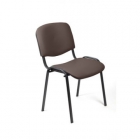 Стул EasyChair ZP_UP_EChair Rio ИЗО чёрн к/з коричневый 550725