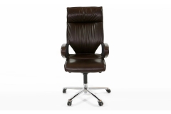 Modus Эргономичное кресло для руководителя Profoffice 284/81 87/89 dunkel braun frame and armrest cromium-plated