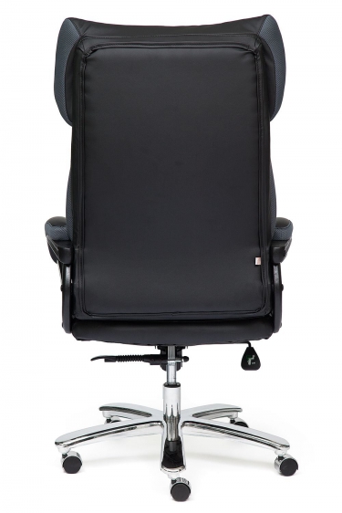 Компьютерное кресло Tetchair Grand Черный/Серый нат. кожа
