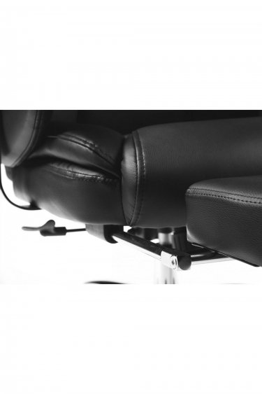 Кресло офисное Норден Парламент H-2021-35 black leather Черный