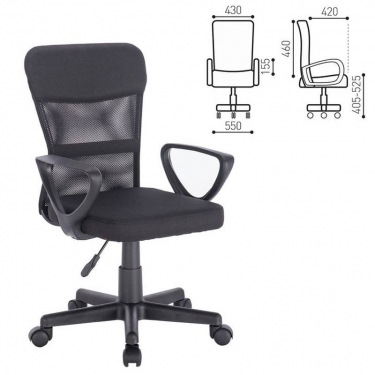 Кресло компактное BRABIX BRABIX Jet MG-315 Черный