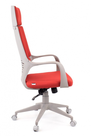 Кресло для руководителя Everprof Everprof Trio Grey TM Ткань Красный