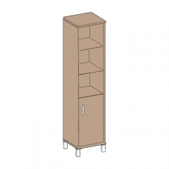 Стеллаж с дверью ДСП Skyland В431.2 L Дуб девон